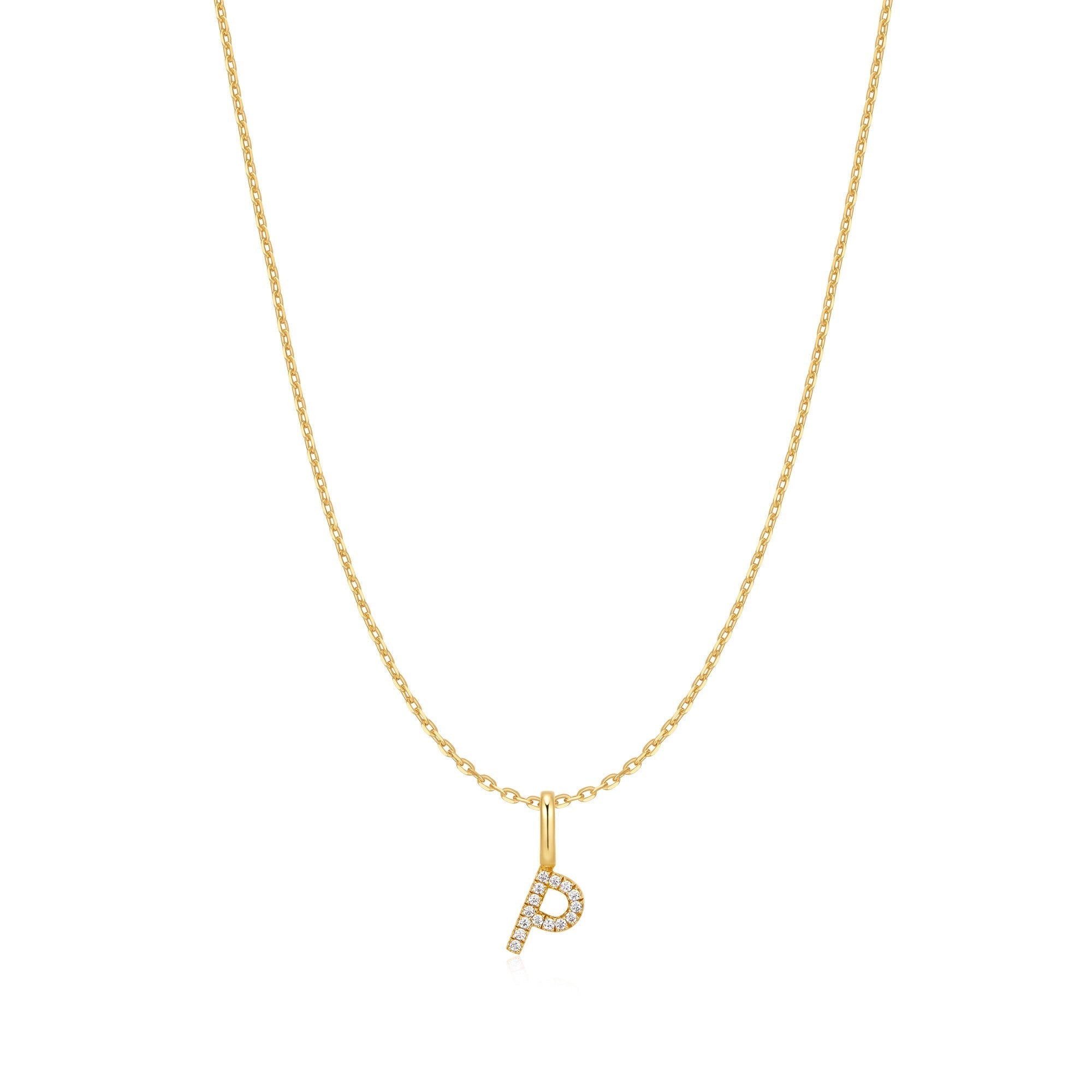 Ania Haie Gold Letter P Initial Necklace
