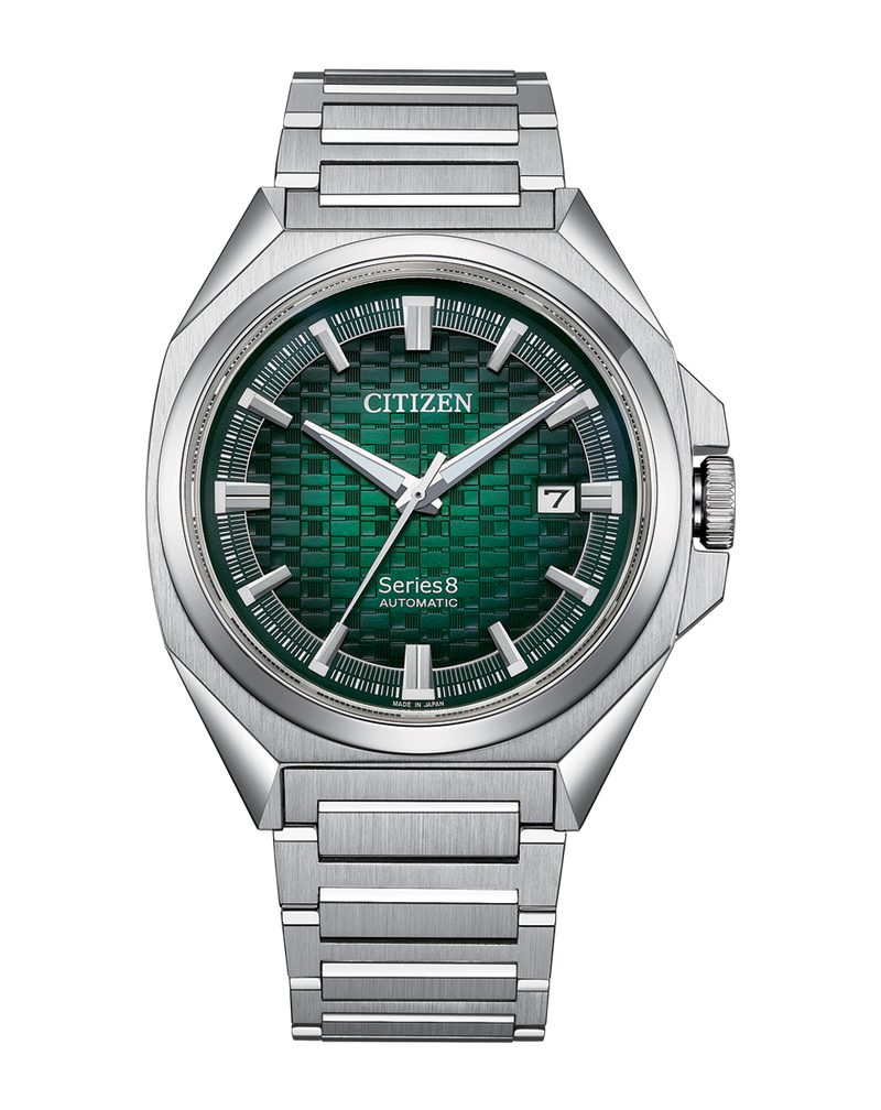 Citizen Series 8 Stainless Steel Green Dial Watch NB6050- 51W