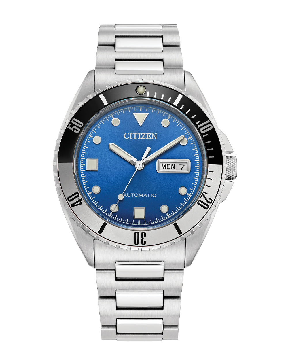 Citizen Automatic Stainless Steel Blue Dial Watch NH7530-52M