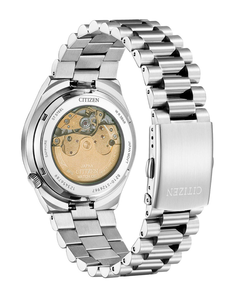 Citizen Tsuyosa Automatic Silver Stainless Steel White Dial Watch NJ0150-81A