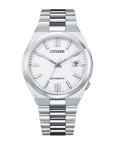 Citizen Tsuyosa Automatic Silver Stainless Steel White Dial Watch NJ0150-81A