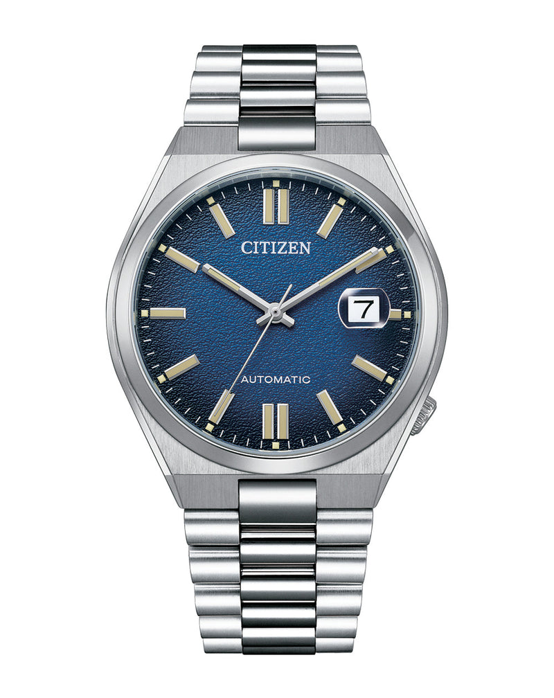 Citizen Tsuyosa Automatic Silver Stainless Steel Blue Dial Watch NJ0151-88L