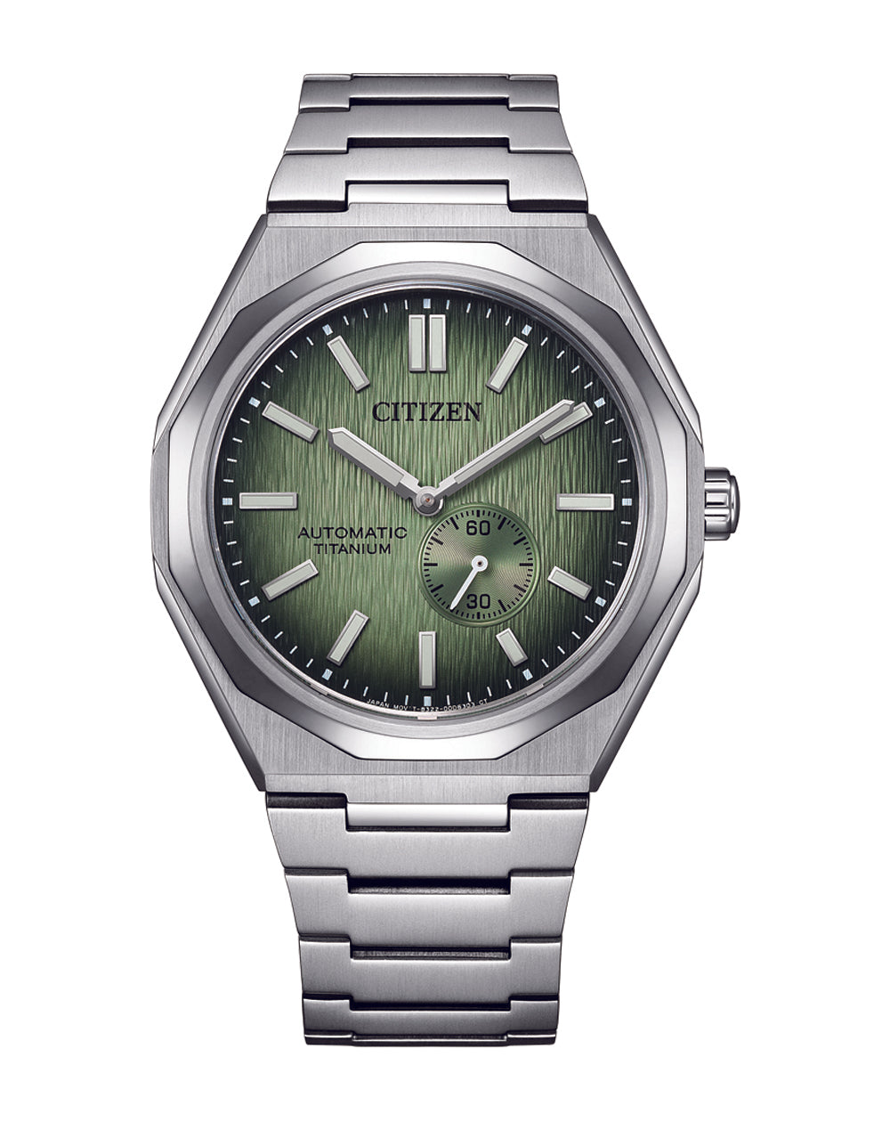Citizen Zenshin Automatic Green Dial Stainless Steel Watch NK5020-58X
