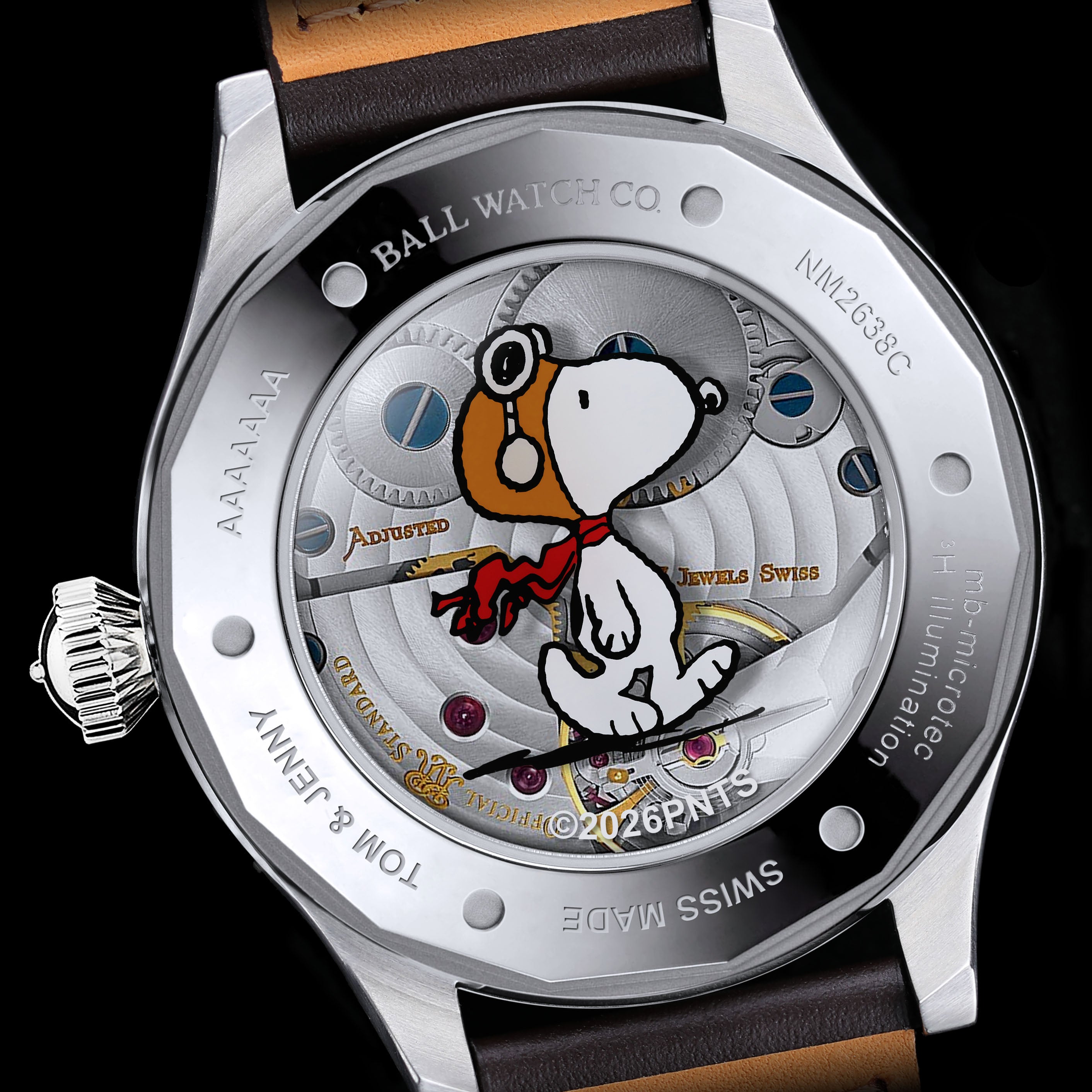 スヌーピー Ball Snoopy Flying Ace NM2638C-L2J-BK | Watch Direct