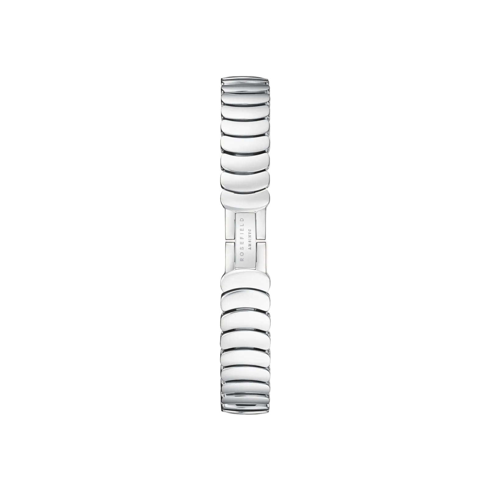 Rosefield Oval White Dial Silver Finish Watch OVWSSS-OV20
