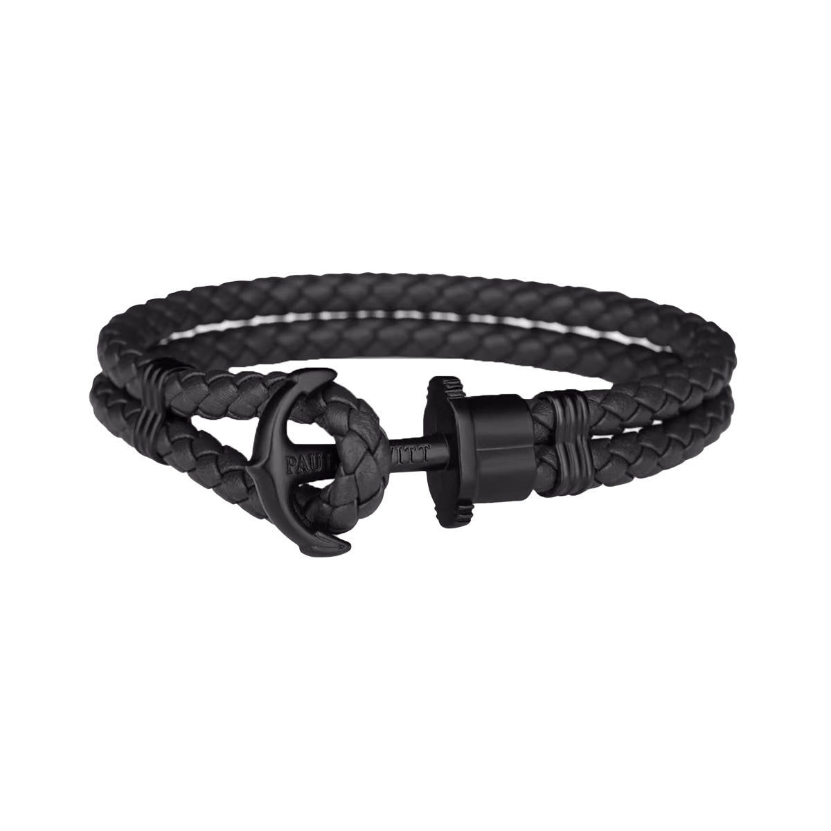 Paul Hewitt Phrep Black Leather XXXL Bracelet
