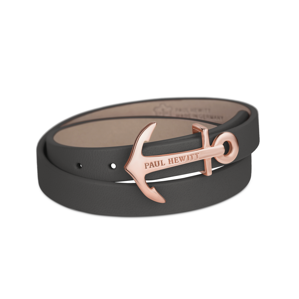 Paul Hewitt North Bound Rose Gold / Grey Bracelet - S