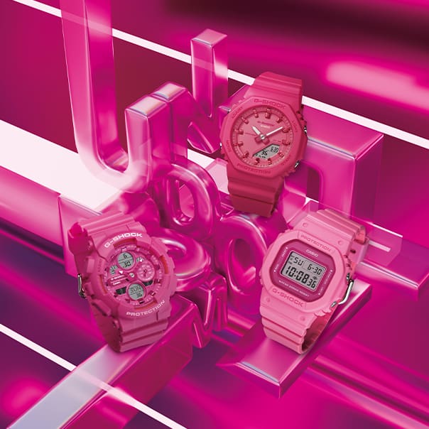 G-Shock Digital Pink Resin Band Watch GMDS5610PP-4D