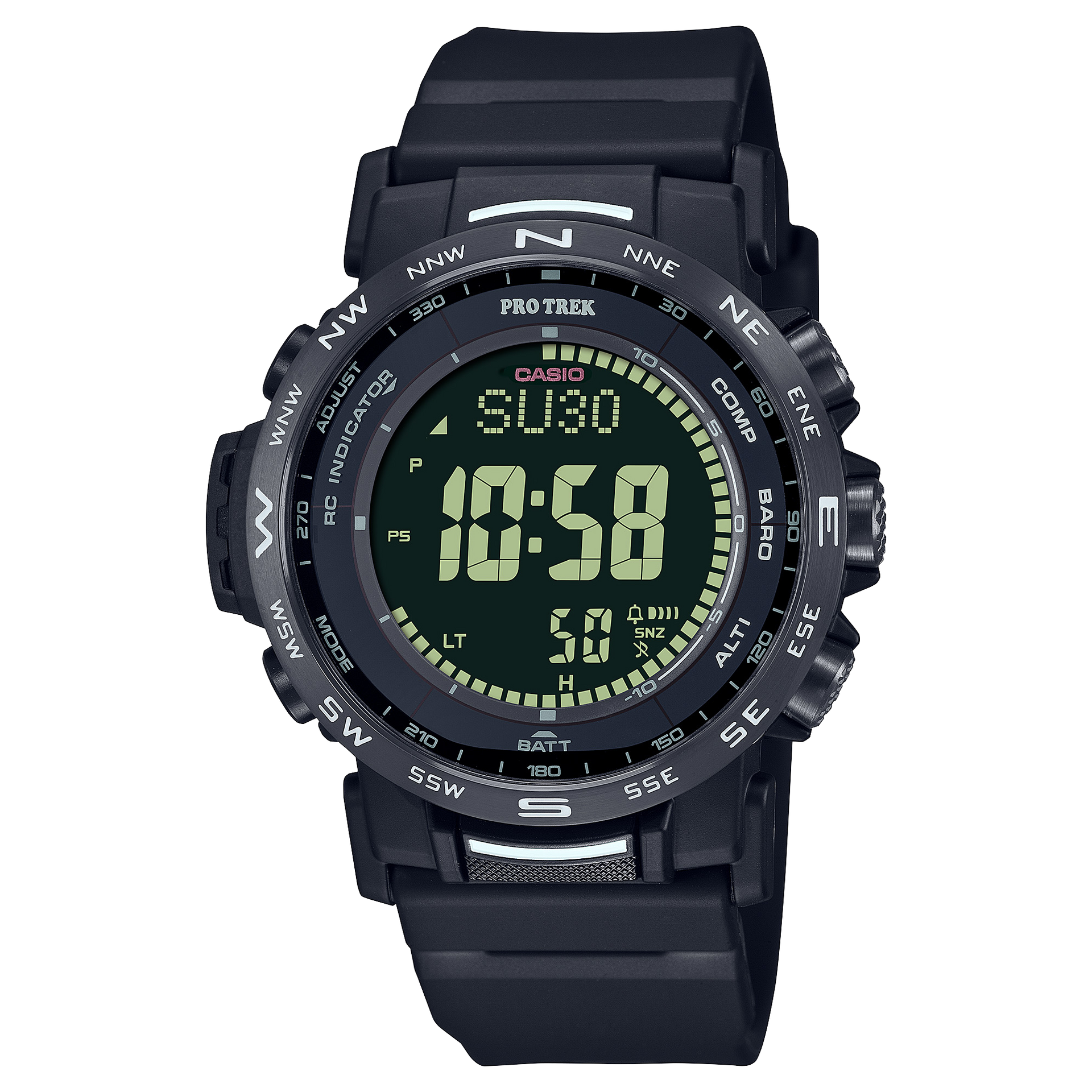 【極美品】CASIO PROTREK PRW-2600Y 電波ソーラー ブラック 極美品】CASIO PROTREK PRW-2600Y 電波ソーラー ブラック