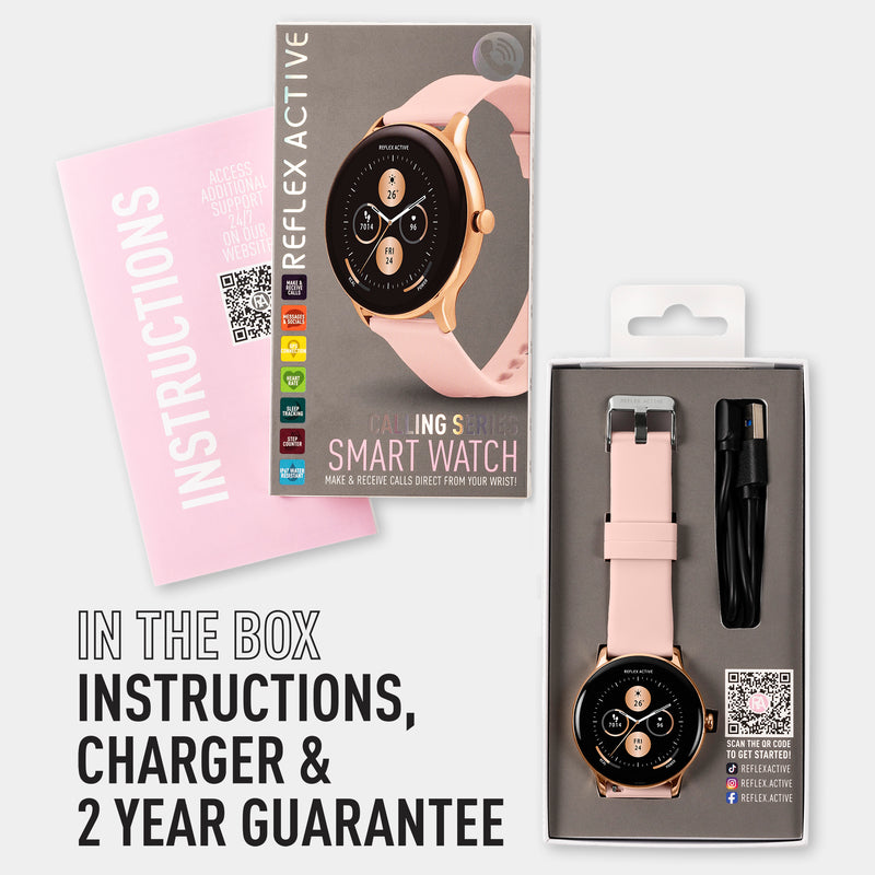 Reflex Active Series 22 Rose Gold Case & Pink Silicone Strap RA22-2184