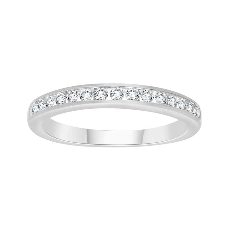 0.25ct Diamond Channel Set Band in 9K White Gold