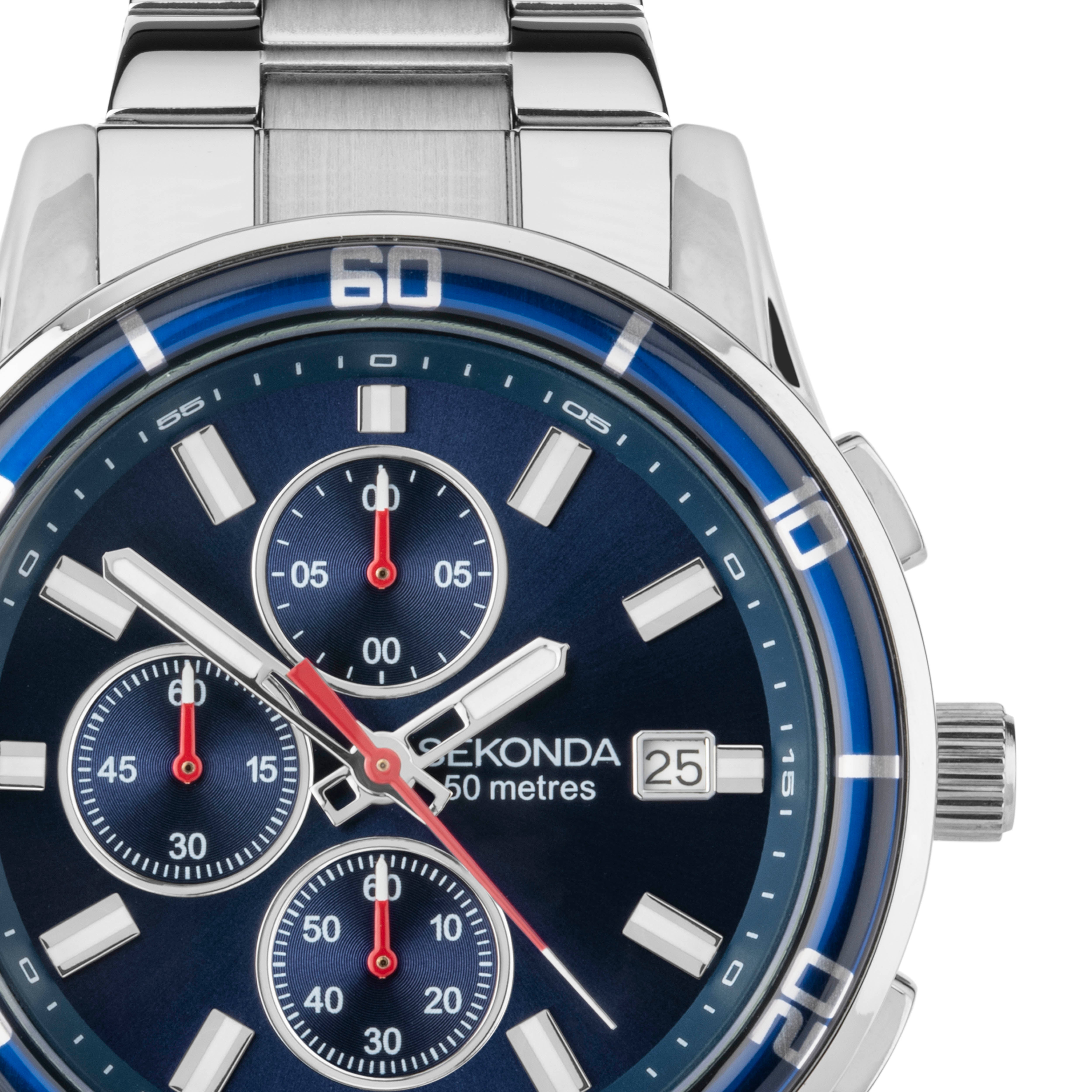 Sekonda Midnight Blue Men’s Watch Stainless Steel Durable 2024