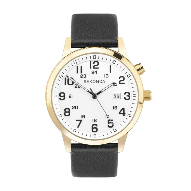 Sekonda Classic Leather White Dial Watch SK30127