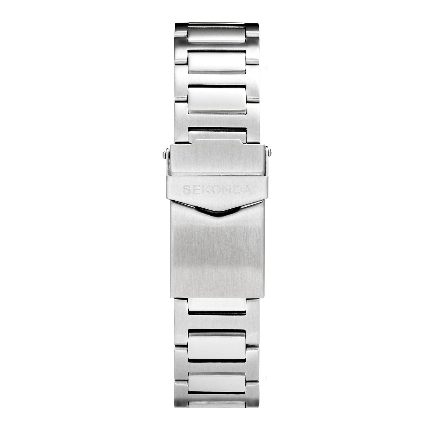 Sekonda Mens Octaire Black Dial Stainless Steel 40mm Watch Silver