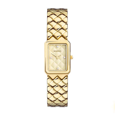 Sekonda Stainless Steel Gold Dial Watch SK40559