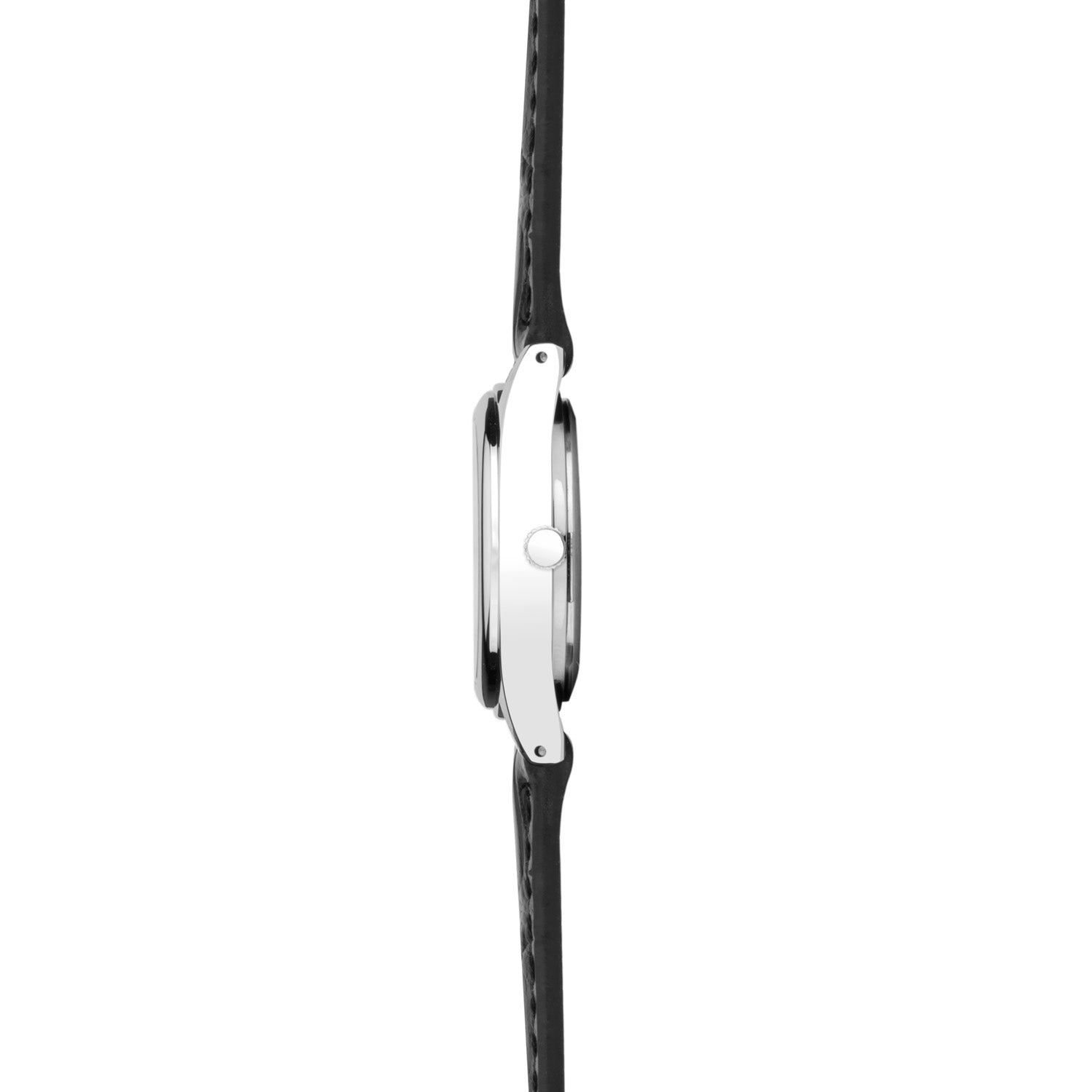 Sekonda Evans Womens Watch White Dial Black Leather Strap 25mm