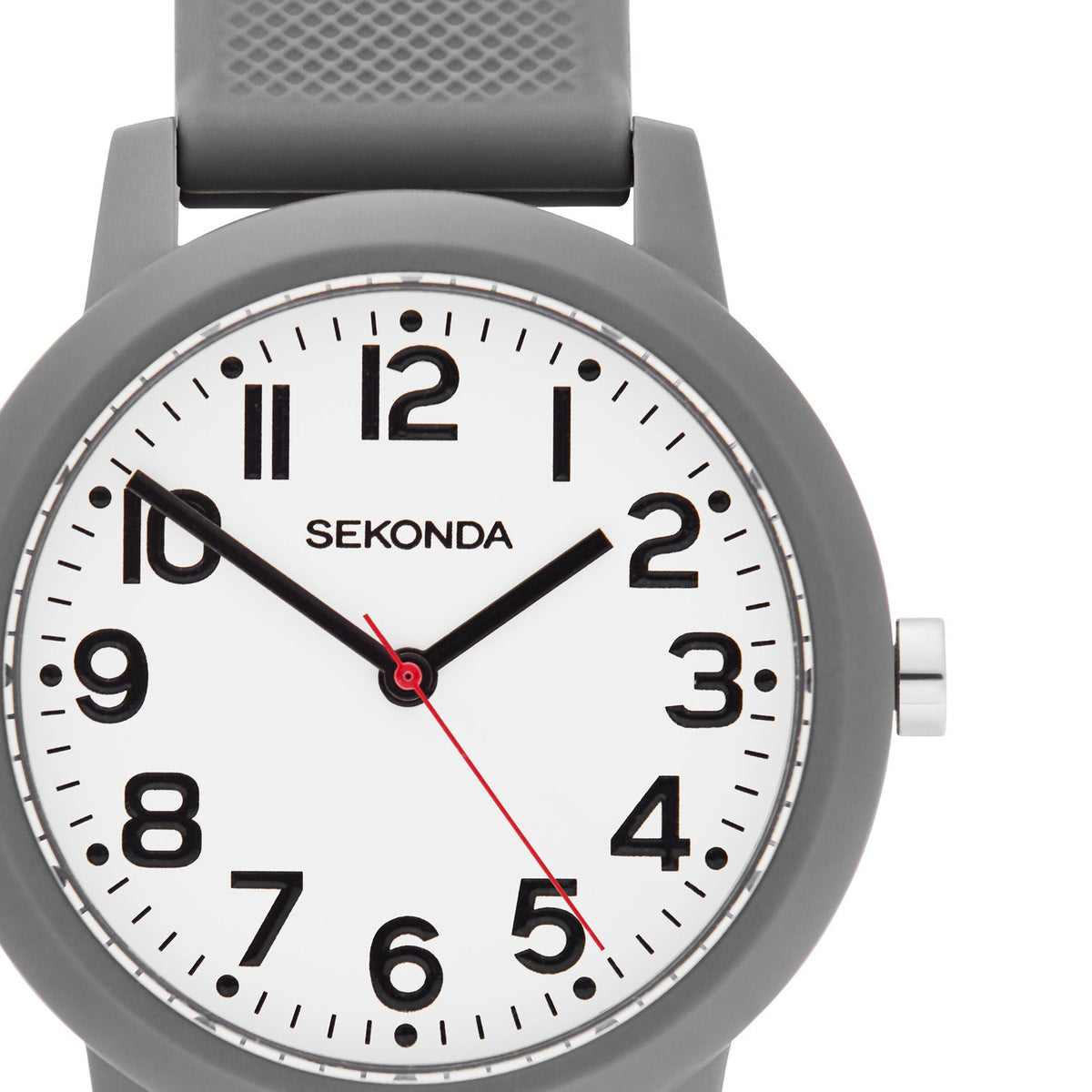 Sekonda Nova White Dial Grey Silicone Unisex Watch SK40800 view 5