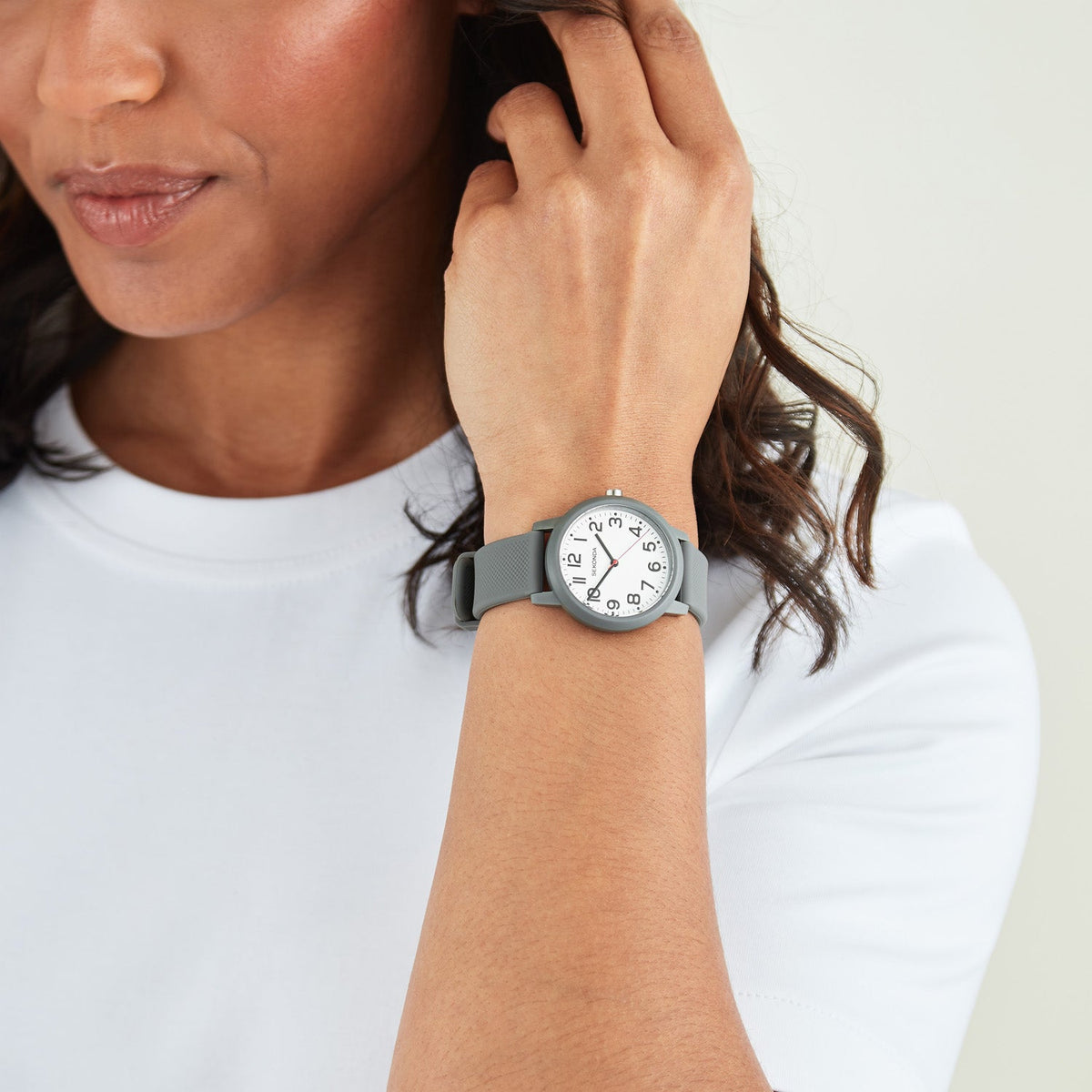 Sekonda Nova White Dial Grey Silicone Unisex Watch SK40800 view 2