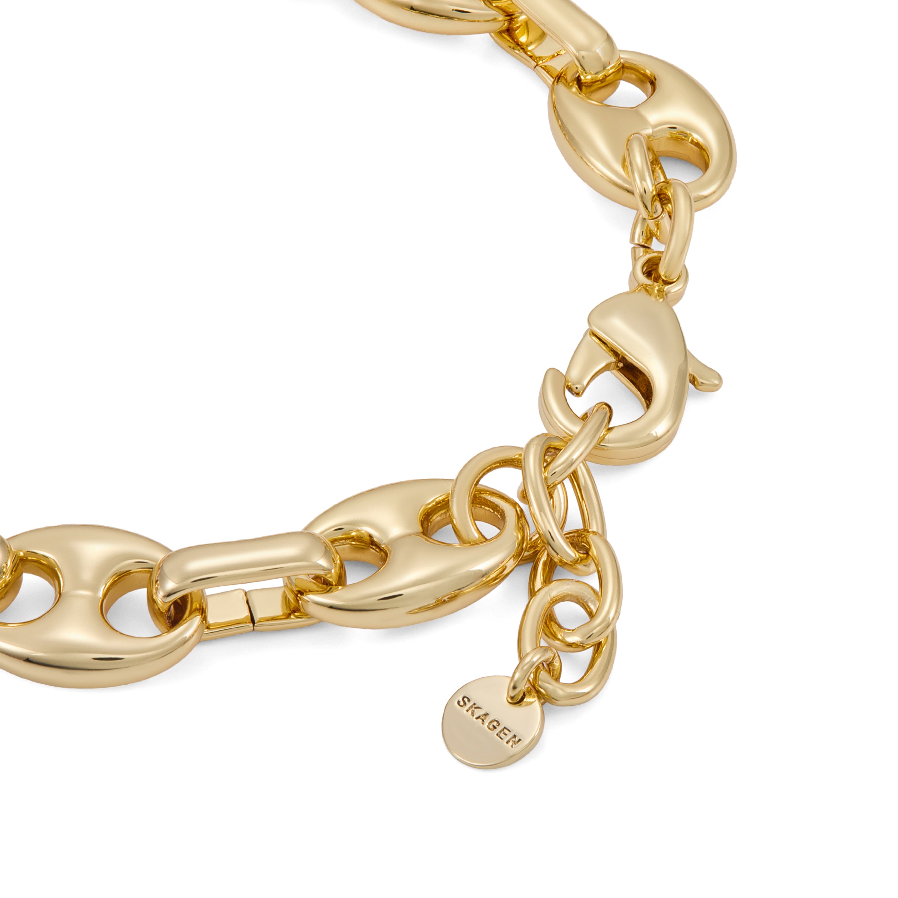 Skagen Moderne Stak Gold-Tone Brass Chain Bracelet SKJ5016710