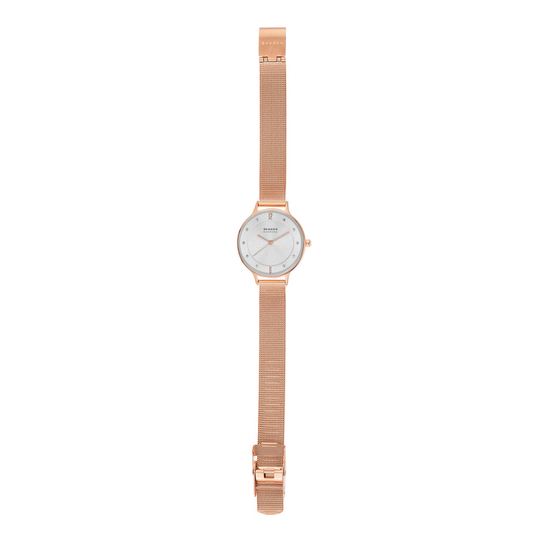 Skagen Anita Rose Gold Women's Watch with White Dial SKW2151