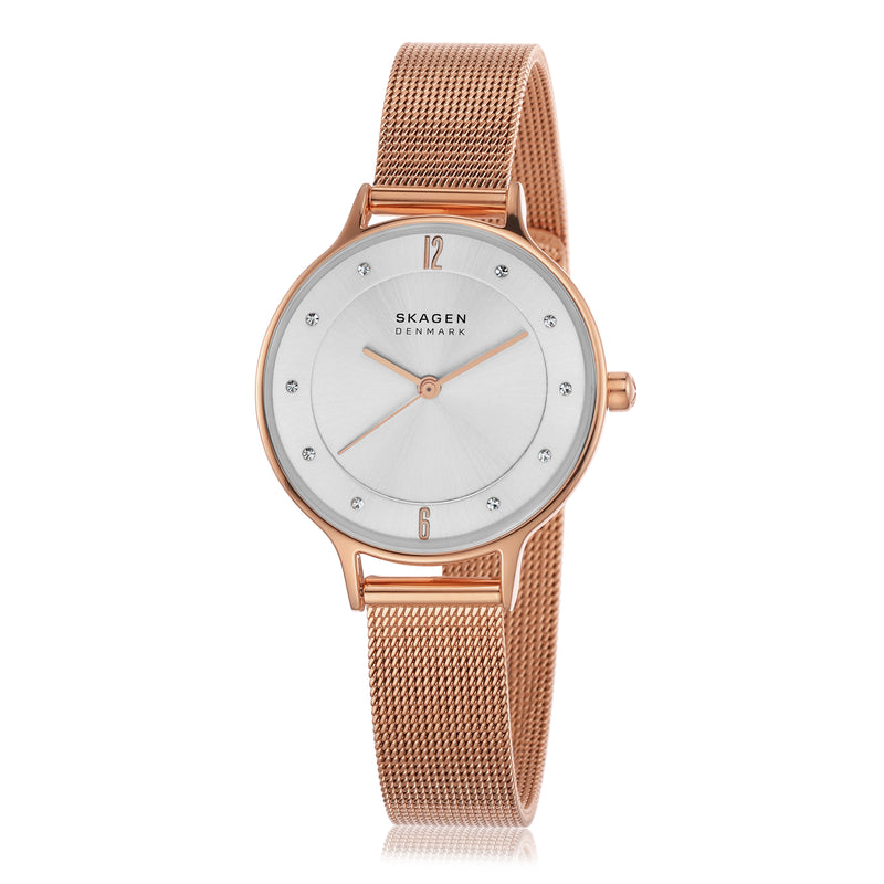 Skagen Anita Rose Gold Women's Watch with White Dial SKW2151