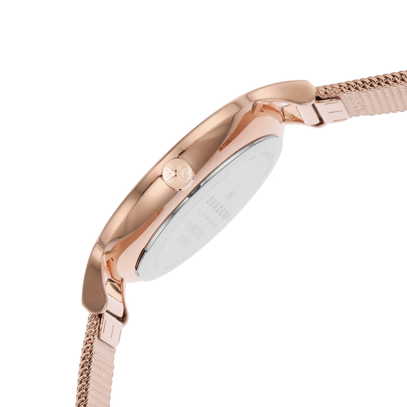 Skagen Anita Rose Gold Women's Watch with White Dial SKW2151