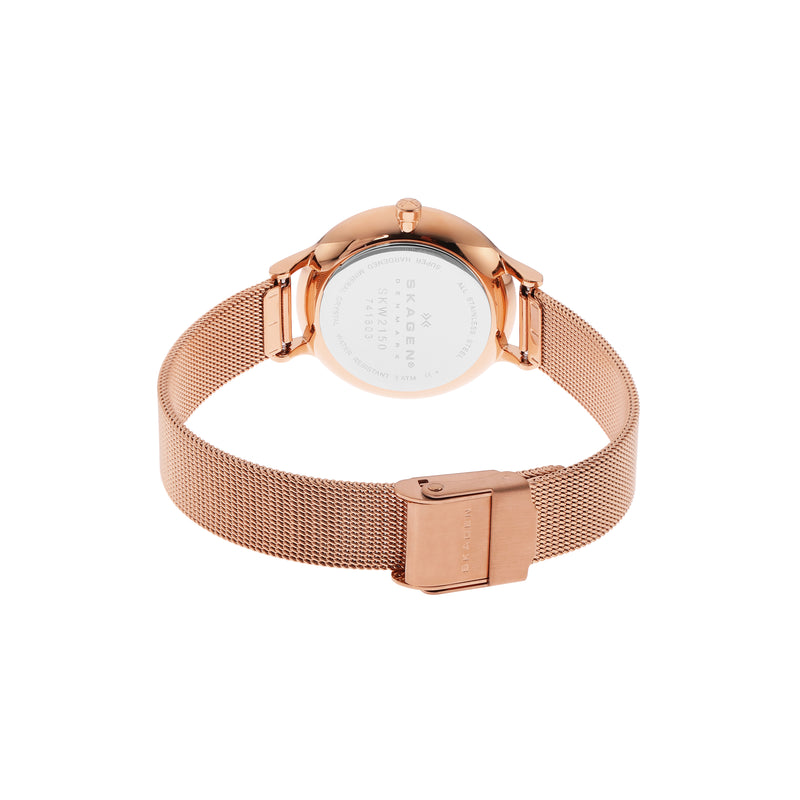 Skagen Anita Rose Gold Women's Watch with White Dial SKW2151