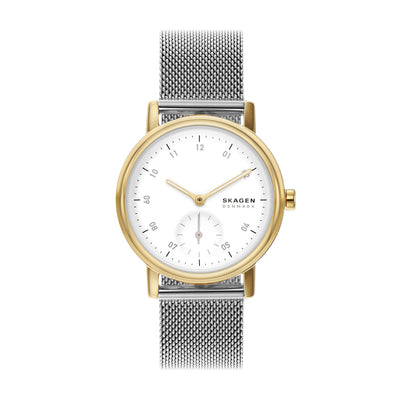 Elegant Skagen Kuppel Lille Mesh Watch with Stainless Steel Strap and Sub-Second SKW3101