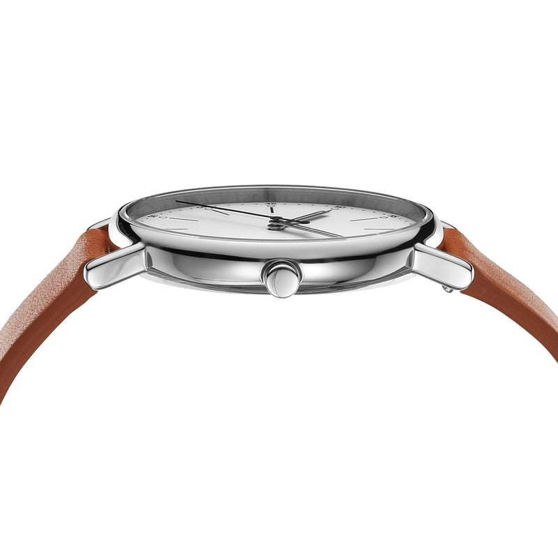 Skagen Signatur SKW6903 Classic Three-Hand Luggage Leather Watch