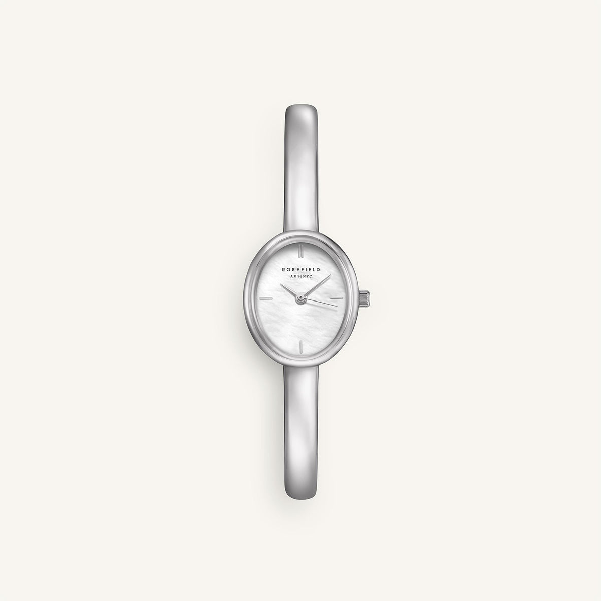 Rosefield Studio Bangle S Mother of Pearl Silver Watch STWSSS-ST07