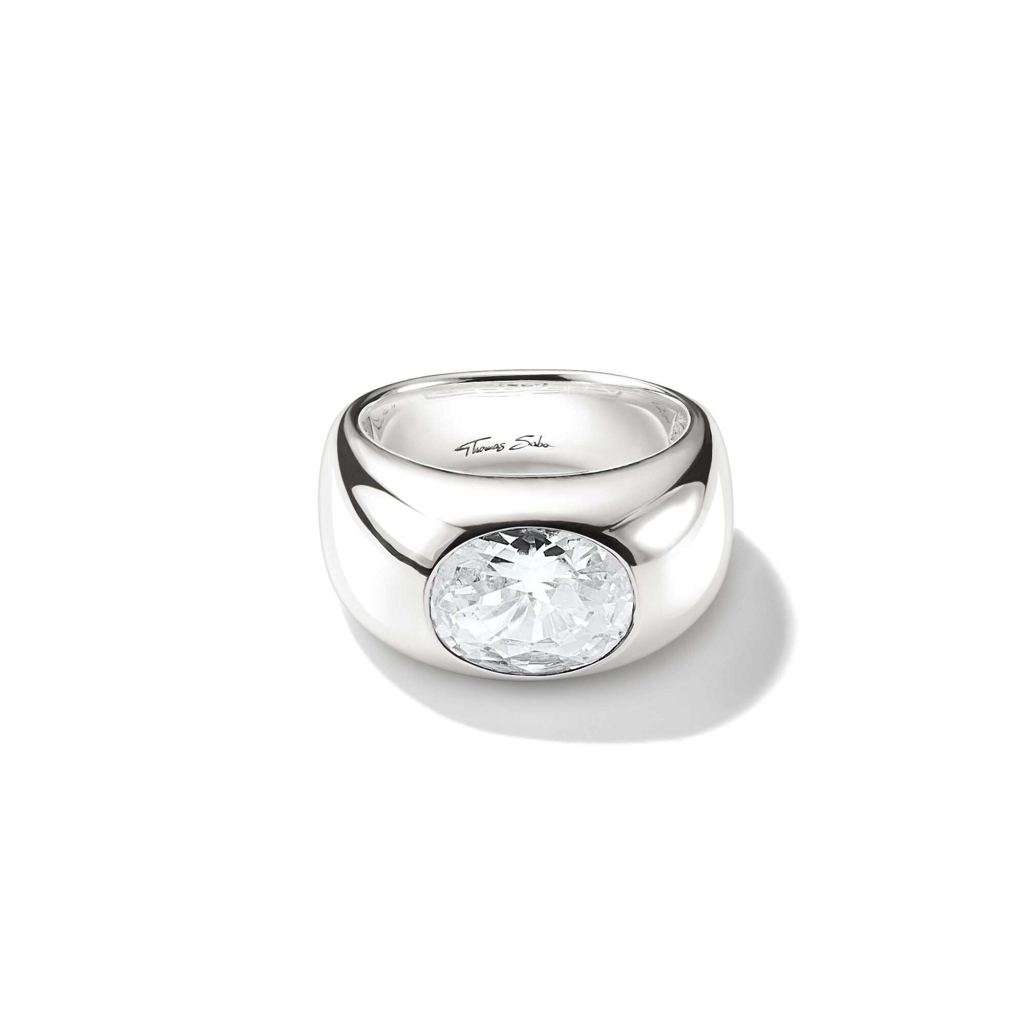 THOMAS SABO Ring with White Zirconia Centre Stone