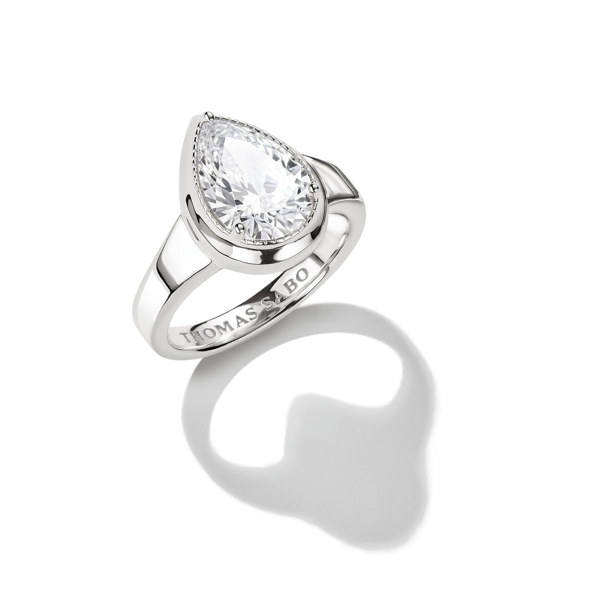 Thomas Sabo Ring with zirconia in teardrop shape TR2522-50