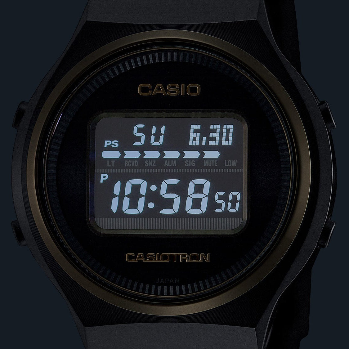 Casio Casi0tron Black Stainless Steel Watch TRN50ZE-1A