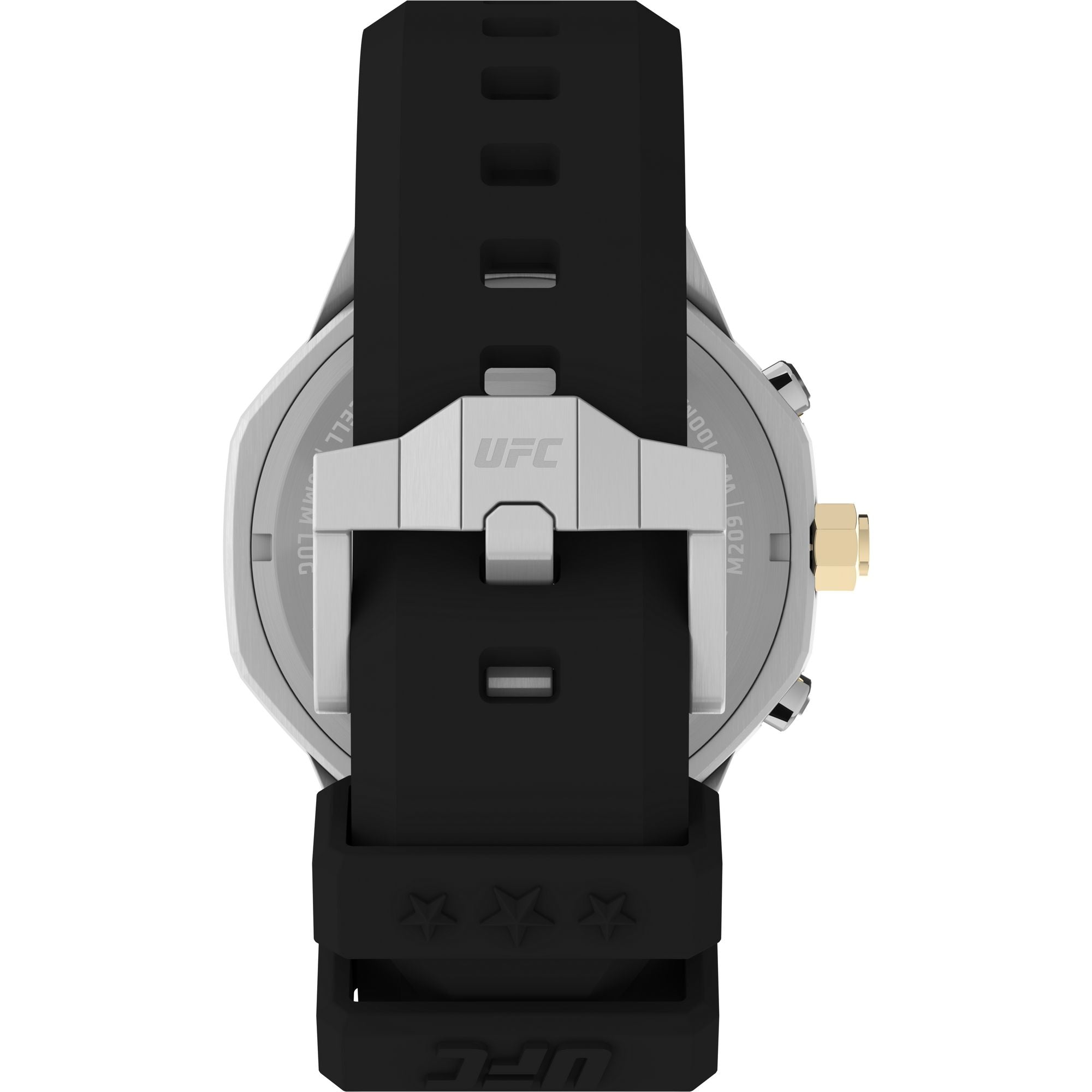 Timex UFC King 45mm Gold-Tone Black Silicone Men's Watch TW2V99200 - Side View
