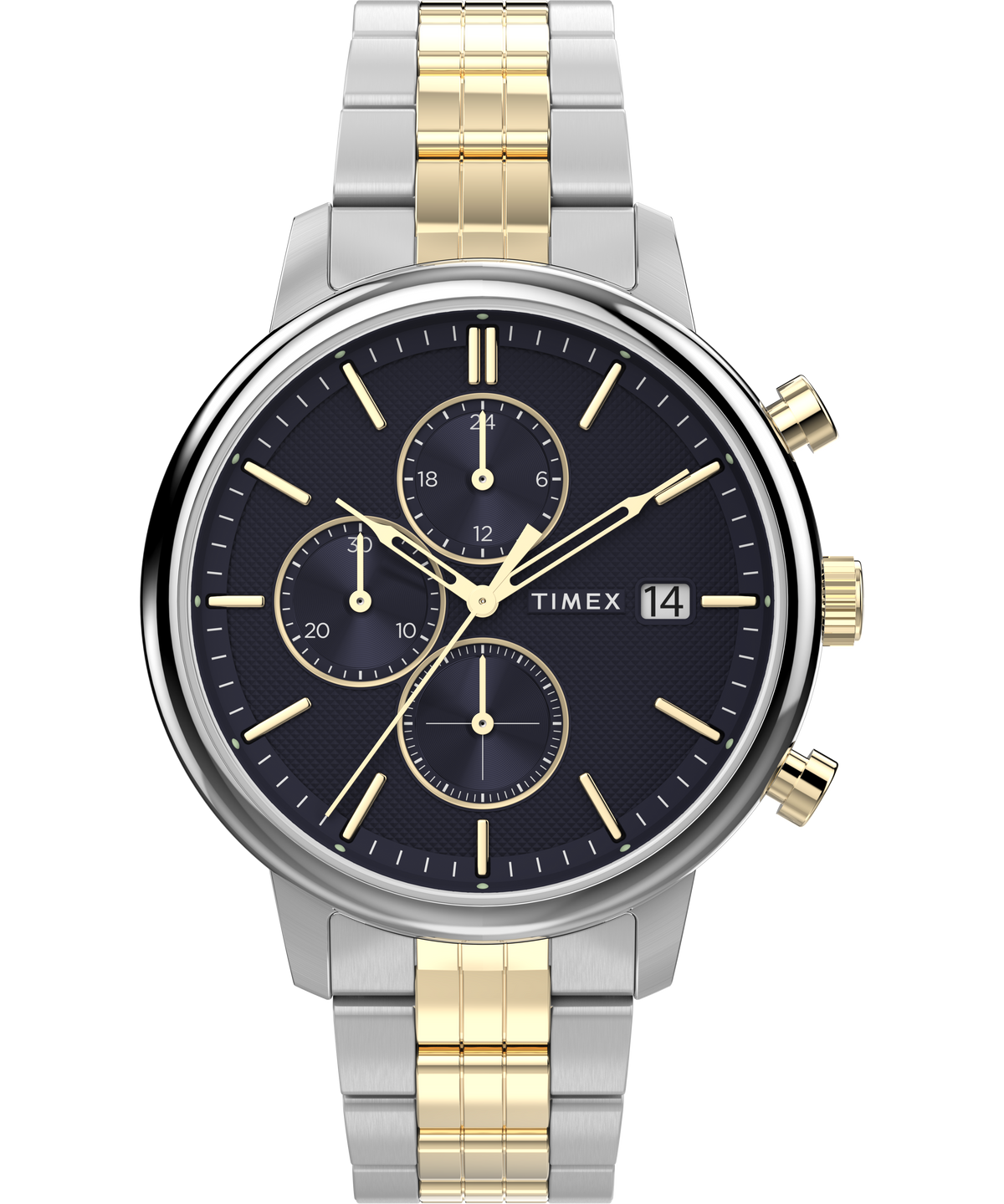 Timex Chicago 45mm Stainless Steel Blue Dial Watch TW2W13300