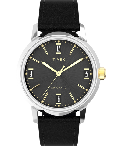 Timex Marlin Automatic 40mm Leather Strap Watch TW2W33900