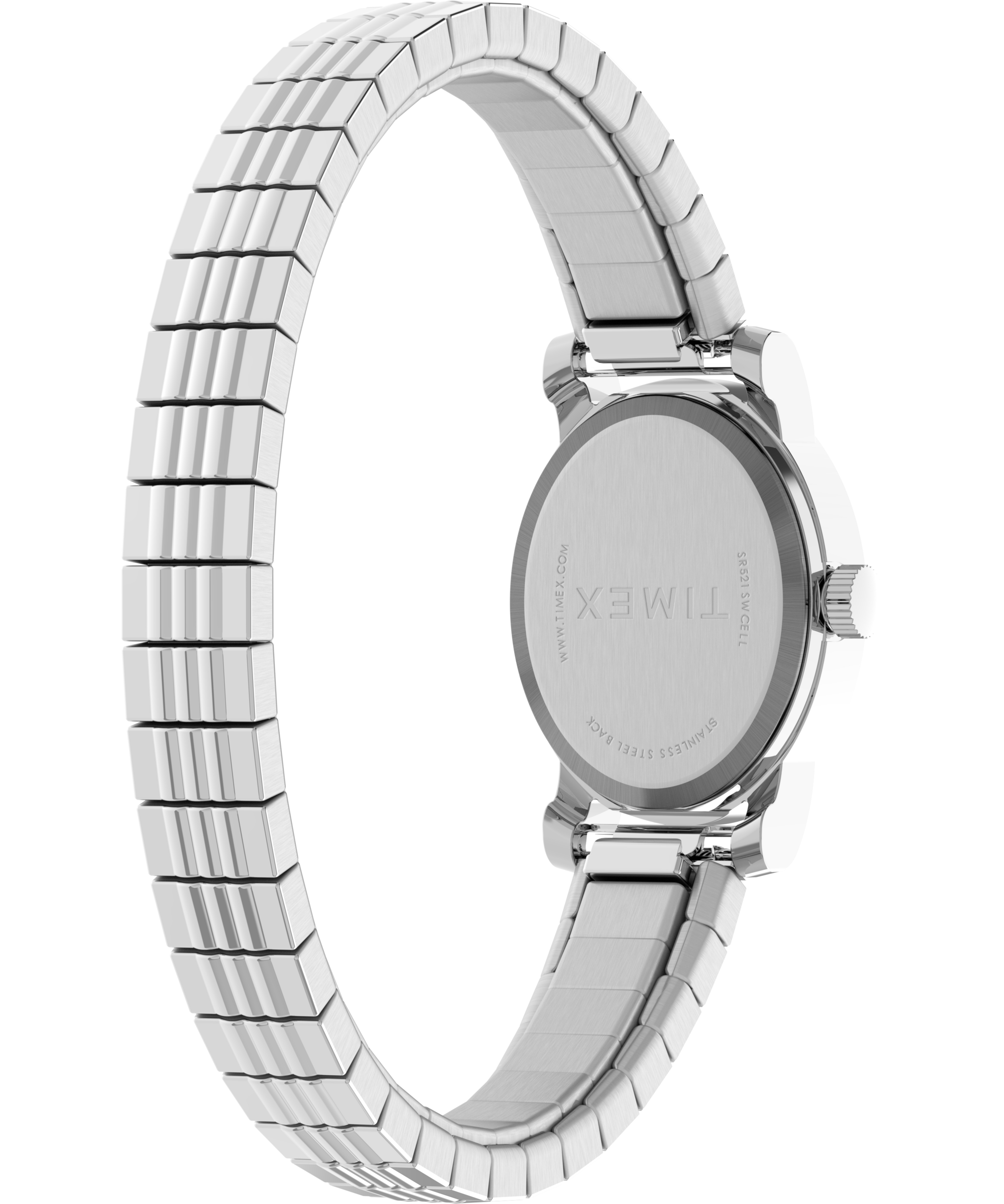 Timex Cavatina Silver Case and Band Mother Of Pearl Dial Women's Watch TW2W70200