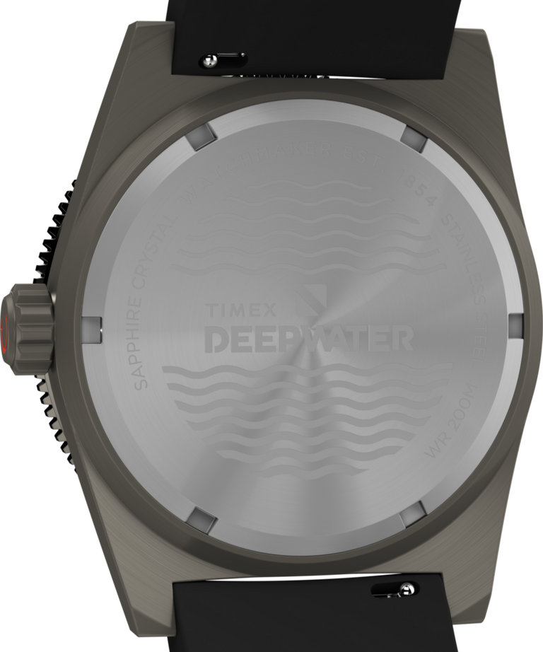 Timex Deepwater Reef 200M 41mm Black Rubber Strap Watch TW2W74700