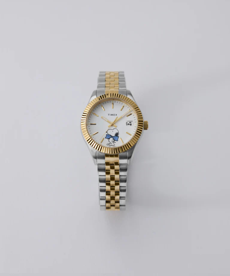 Timex x Peanuts® Legacy Bowtie Two Tone Stainless Steel Watch TW2Y11100