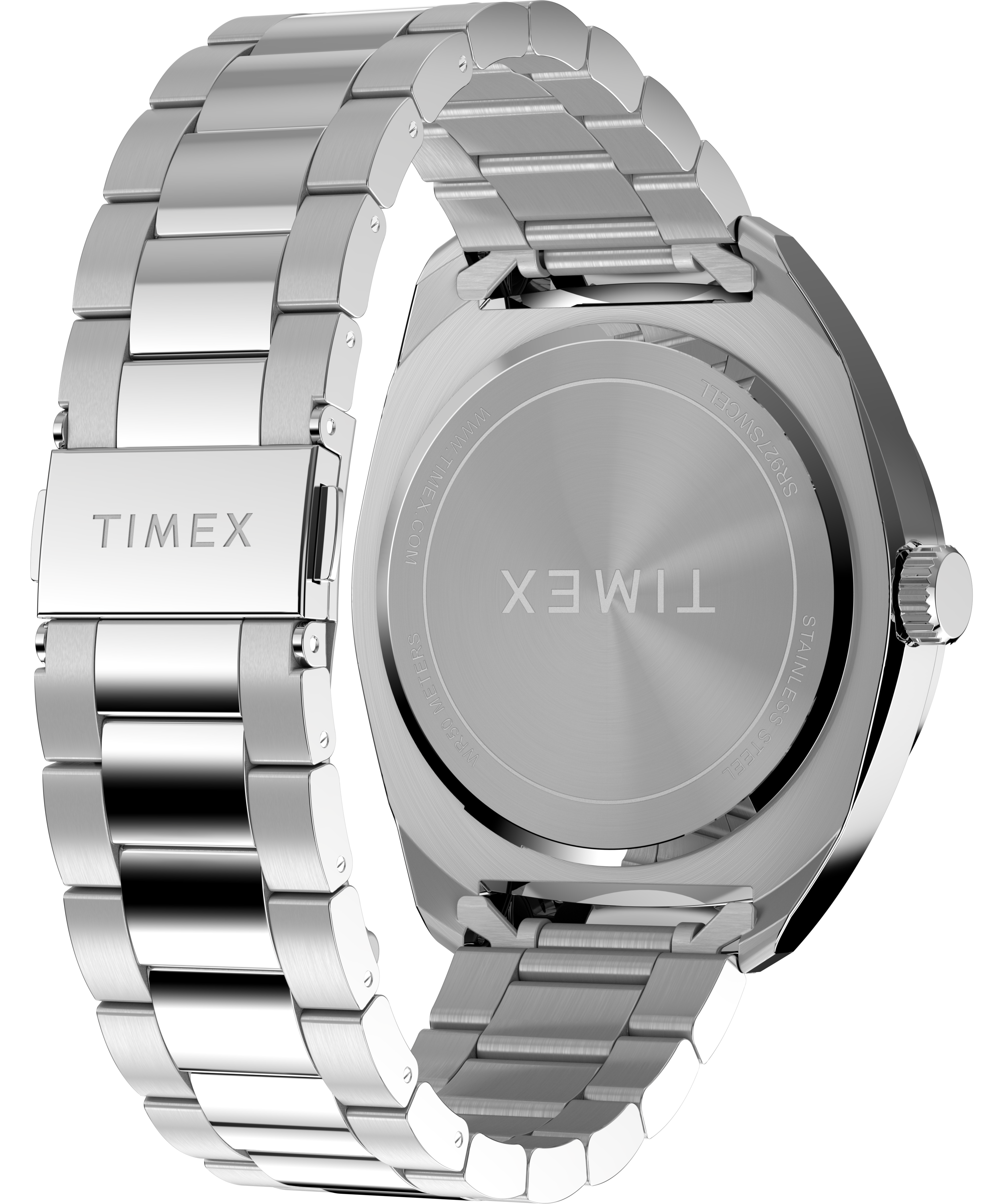 Timex Weston Black Dial Silver Stainless Steel Bracelet Men's Watch TW2Y22600