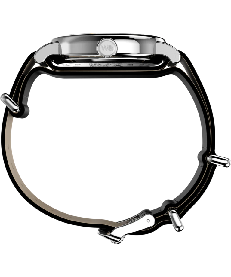 Timex x Peanuts® Weekender Black Leather Band with Snoopy Hands TW2Y60900