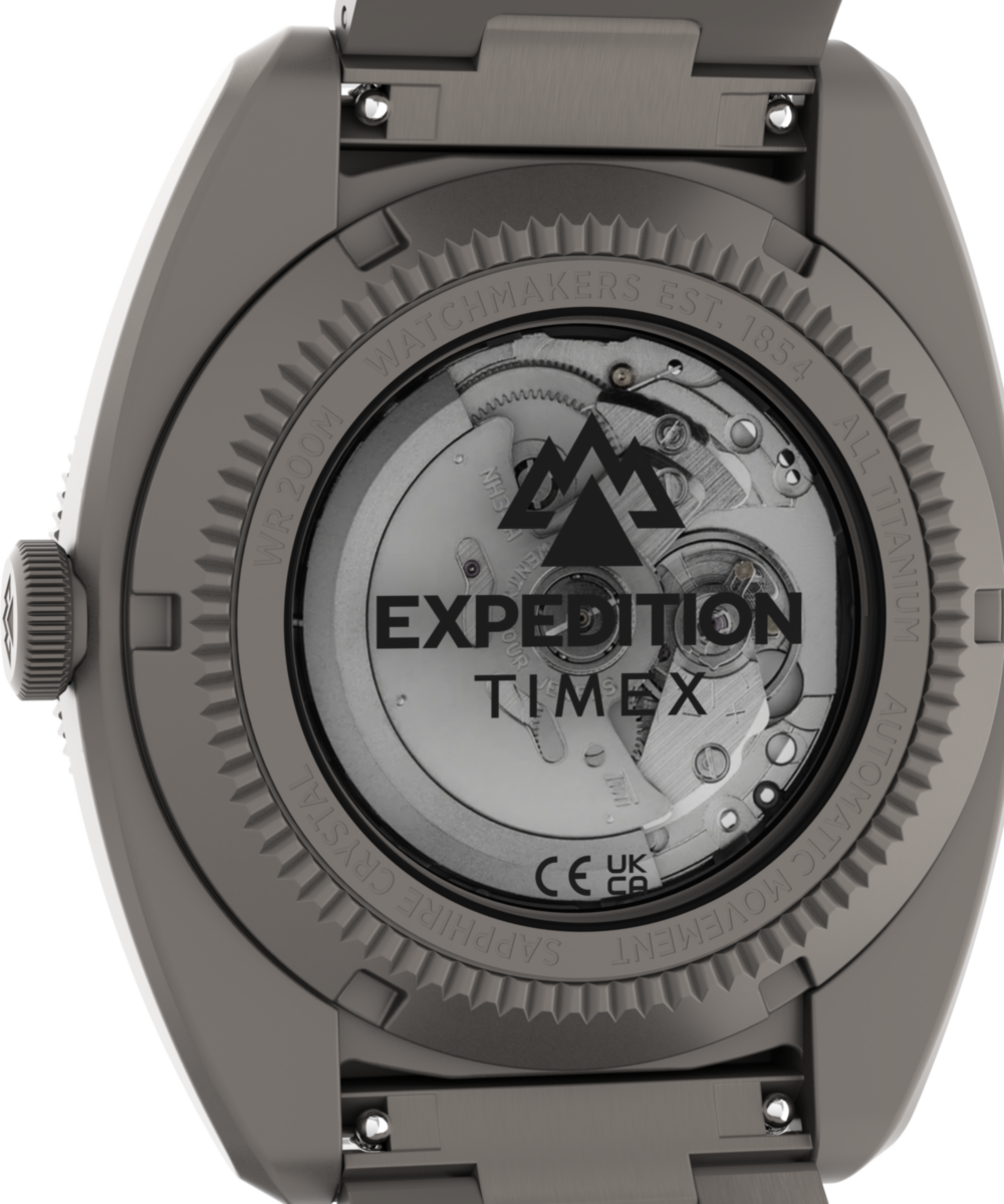 Timex Expedition Pioneer Titanium Automatic Men's Watch TW2Y63800 - Case Back
