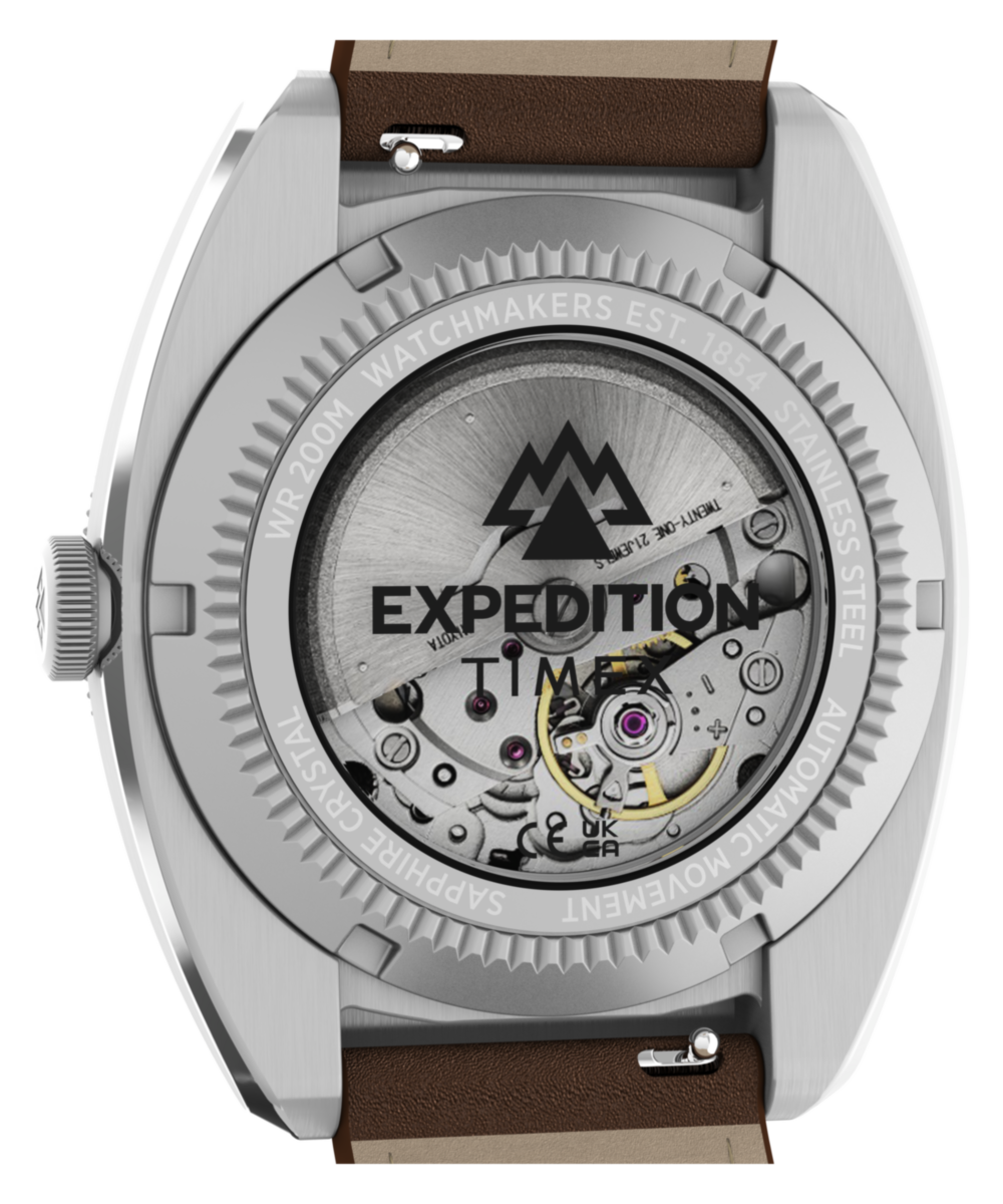 Timex Expedition Pioneer, Blue dial, Brown leather band