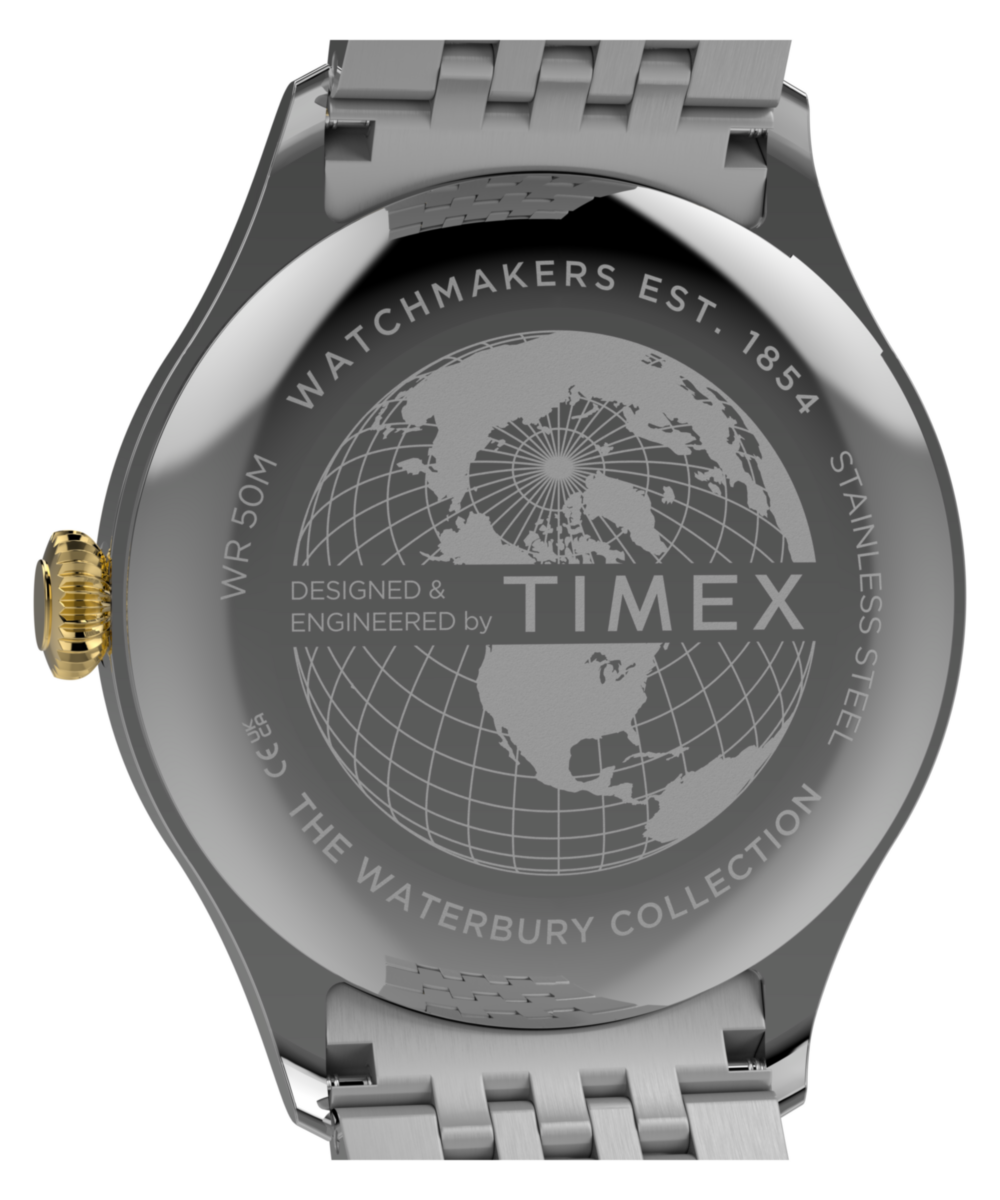 Timex Waterbury Classic TW2Y91900 black dial stainless steel watch — view 5