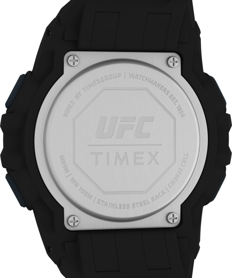 Timex UFC Rush 52mm PU Black Strap Men's Watch TW5M59100