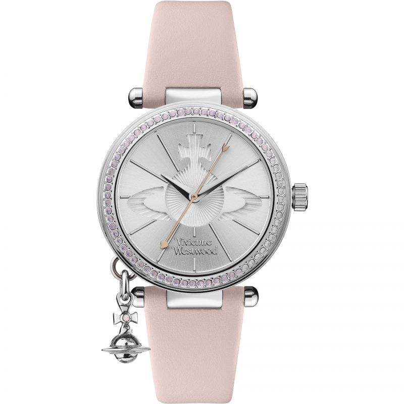 Vivienne Westwood Orb Pastelle 32MM Watch Pale Pink Silver