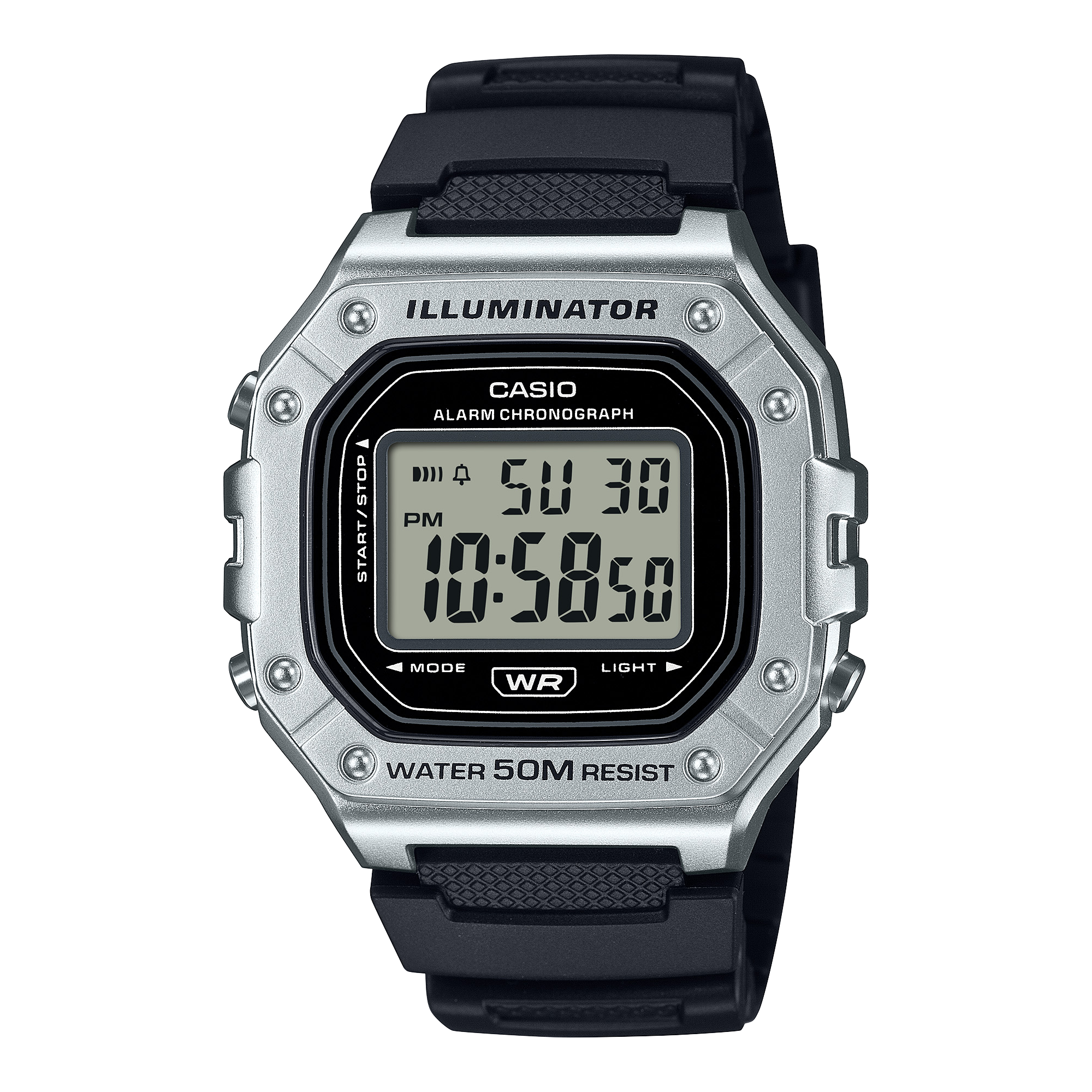 Casio Standard Black Resin Band Watch W218HM-7A