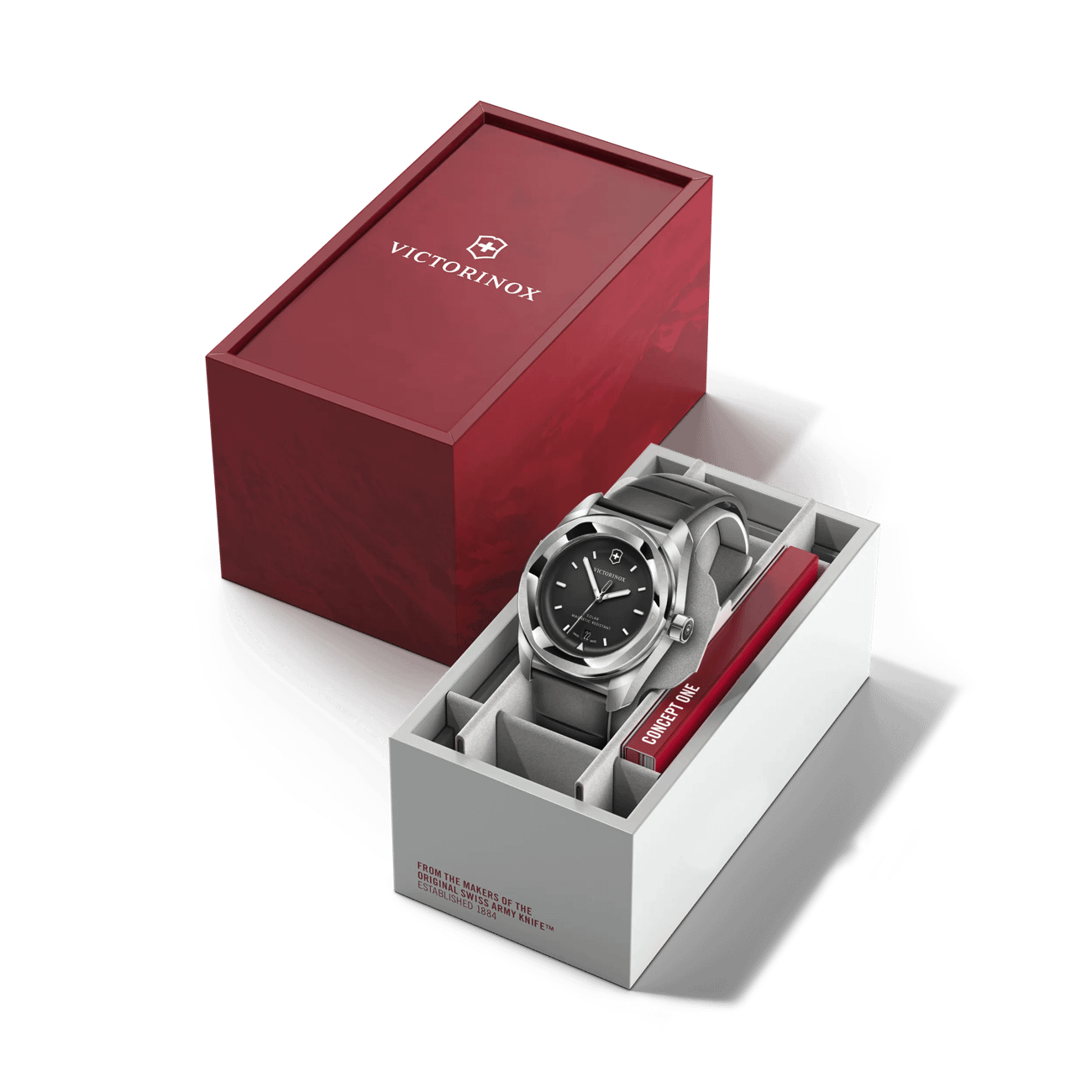 Victorinox Concept One Solar 39mm Black Rubber and Dial Watch 242054