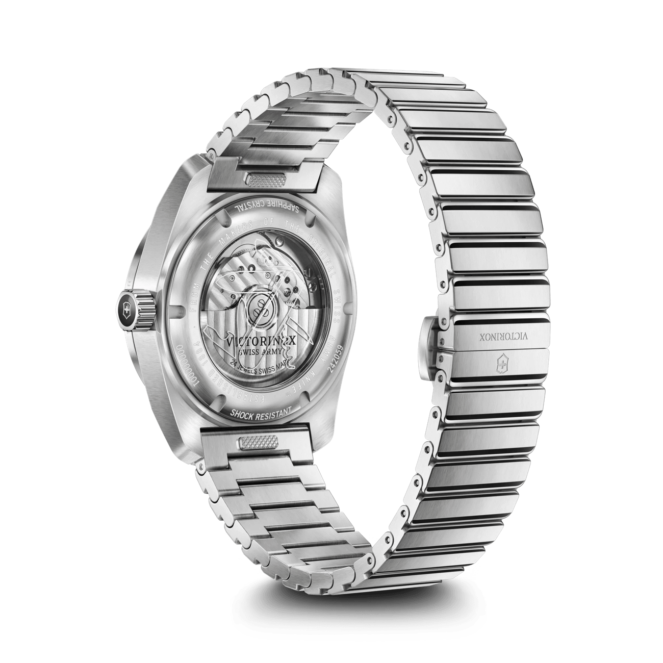 Victorinox Concept One Automatic 39mm Stainless Steel Band Black Dial Watch 242059