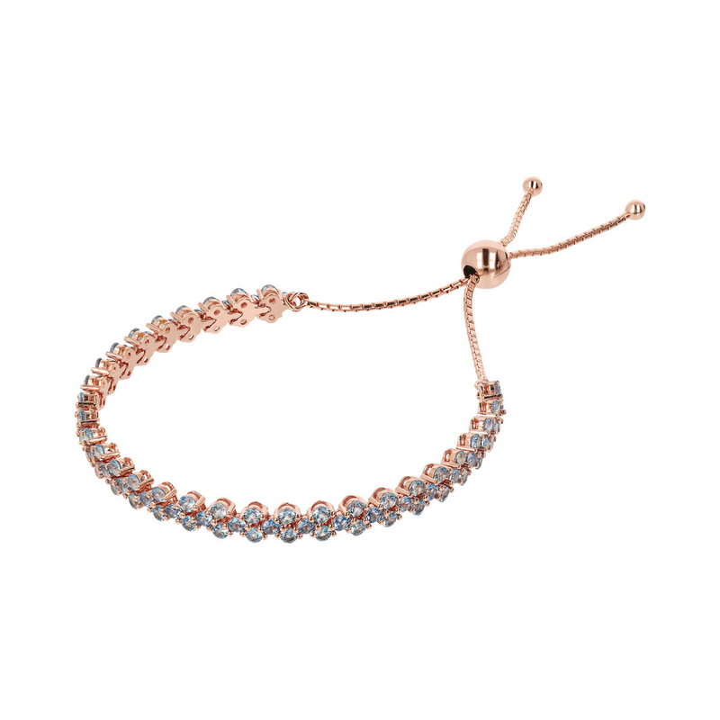 Bronzallure Altissima White Cubic Zirconia Tennis Bracelet